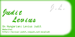 judit levius business card